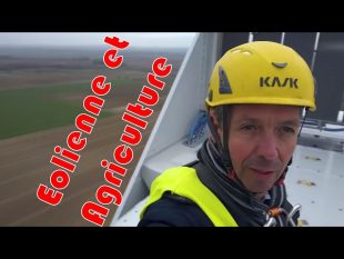 Implantation des éoliennes chez olivier agriculteur