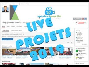 Projets 2019 : vidéos, tutos, emission, formations, autres….