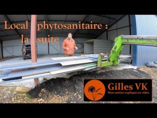 Construction du bâtiment : aménagement local phytosanitaire (suite)
