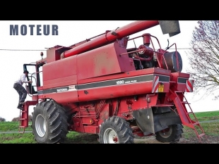Les premiers tests moteur sur la moissonneuse – 2018