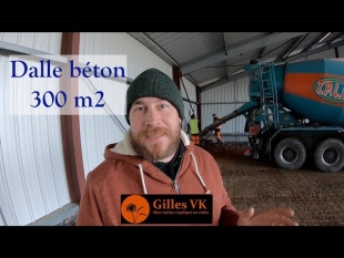 Coulage de la dalle béton de mon hangar 300 m2