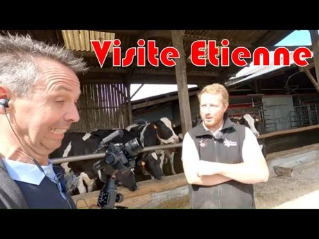 Visite chez etienne pour parler communication 🎥 et #danslesbottes 🚜