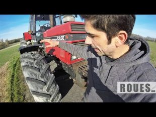 Démontage en atelier des pneus avant du tracteur – 2019