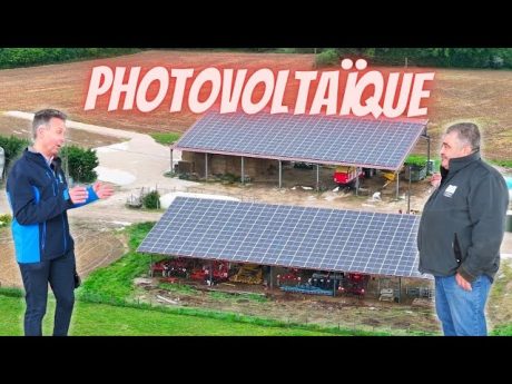 Visite d&rsquo;une ferme sur un projet de toiture photovoltaïque avec irisolaris.