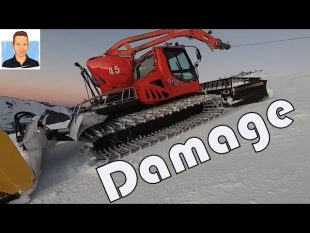 Je monte dans une dameuse aux gets !!!