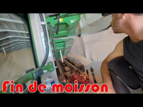Fin de la moisson avec emilien