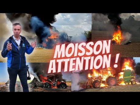 Incendie de batteuse, comment éviter cela !