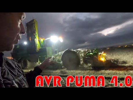 Essai deux avr puma🚜 4.0 en terre collante 🌦