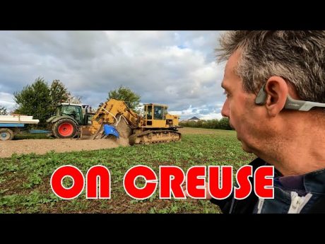 Pose de canalisation d’irrigation enterrée !