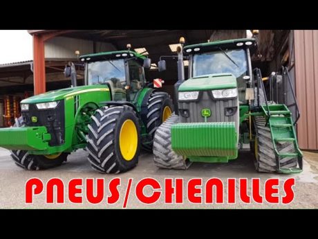 Visite de la🚜 [dams deere farm]🚜 et comparatif pneus/chenilles