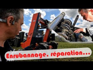 Pressage du foin et enrubannage, ficelles qui cassent et film recyclé…