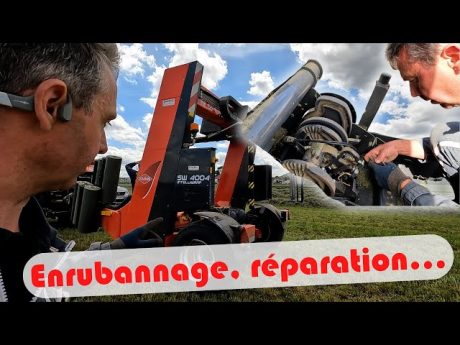 Pressage du foin et enrubannage, ficelles qui cassent et film recyclé…